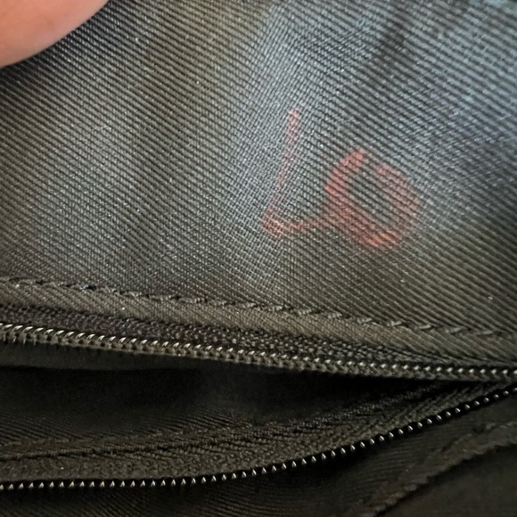 Fossil Black Genuine Pebbled Leather Crossbody Bag Small Brushed Gold Hardware - Picture 9 of 10